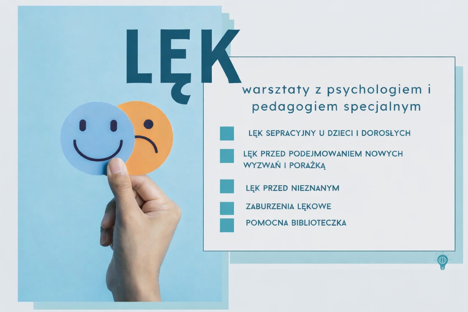 W naszym przedszkolu odbyły się wyjątkowe warsztaty poprowadzone przez psychologa, Grażynę Kurek oraz pedagoga specjalnego, Annę Bielawską-Hope poświęcone tematowi lęku – emocji, która towarzyszy każdemu z nas, zarówno dzieciom, jak i dorosłym. Podczas spotkania wspólnie przyjrzeliśmy się temu, czym jest lęk i jaką pełni rolę w naszym życiu. Rozpoczęliśmy od ważnego przesłania: lęk nie jest [&hellip;]