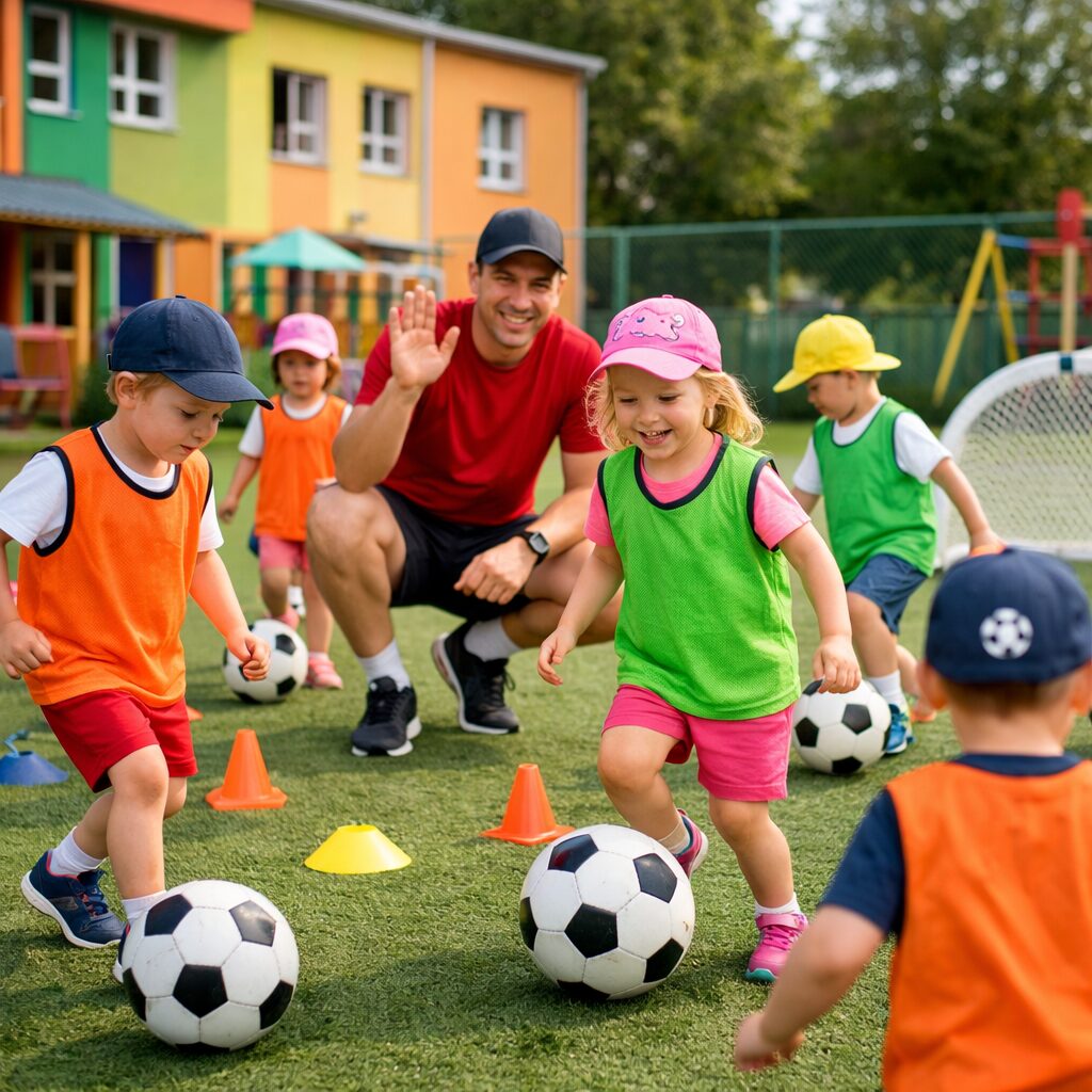 Przedszkole Publiczne Chatka Puchatka w Wągrowcu | Trening piłkarski