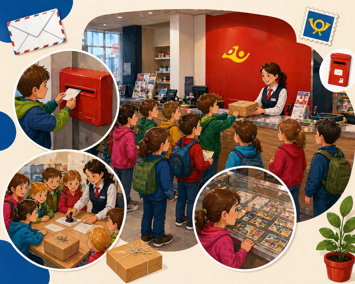 W poniedziałek 27 kwietnia, grupa przedszkolna „Tygryski” miała wyjątkową okazję odwiedzić lokalną pocztę. Do miejsca swojej pracy przedszkolaków zaprosiła pani Marta – mama jednej dziewczynki z grupy. Podczas wizyty dzieci mogły zajrzeć „od kuchni” do miejsca, które na co dzień kojarzy się głównie z wysyłaniem listów i paczek. W czasie wycieczki przedszkolaki zwiedziły budynek poczty [&hellip;]