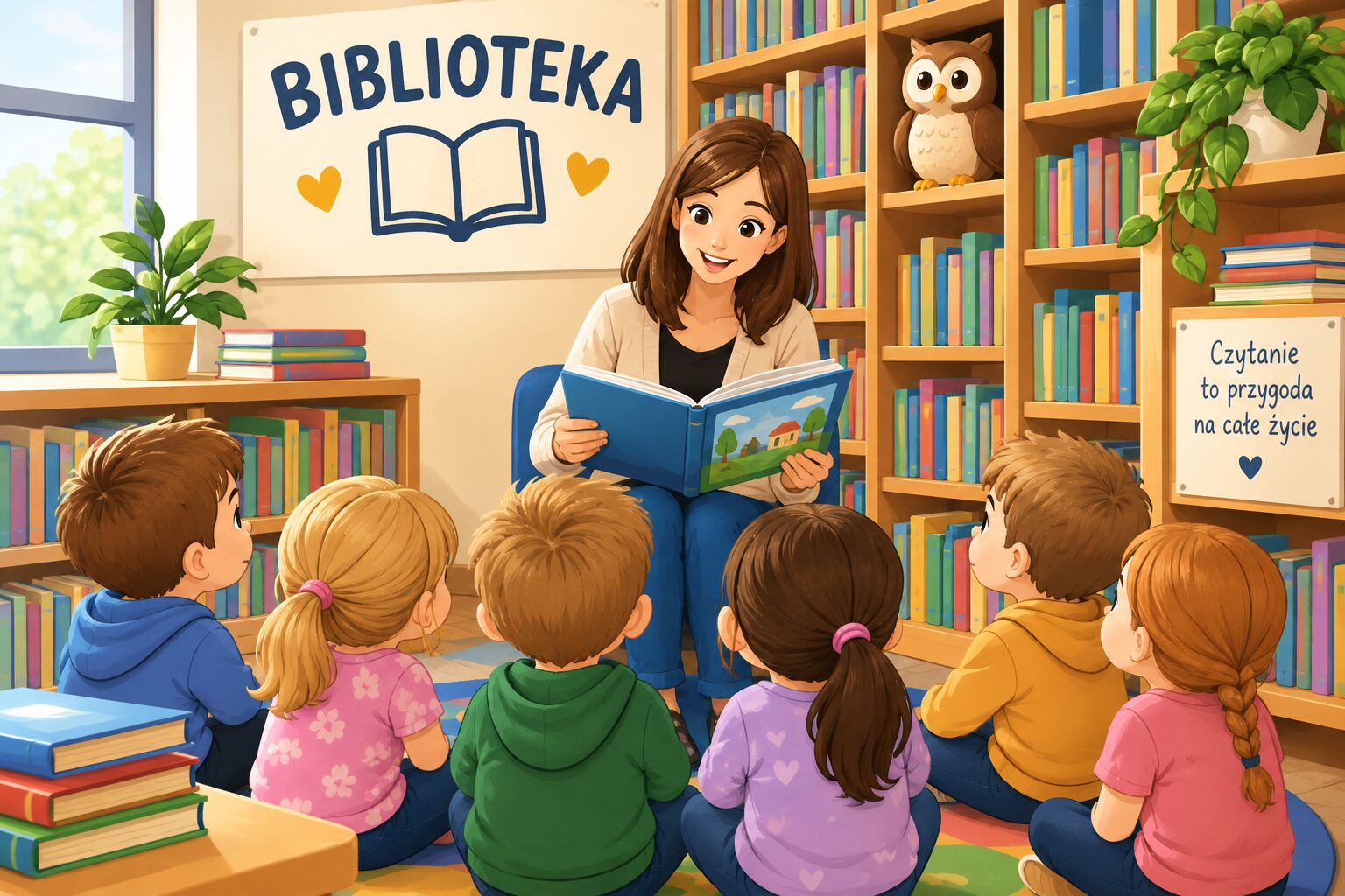 17 września 2026 roku dzieci z grupy „Sowy” i „Tygryski” wybrały się do Miejskiej Biblioteki Publicznej w Wągrowcu, aby rozpocząć swoją wyjątkową przygodę ze światem książek. W ramach spotkań najstarsze przedszkolaki będą regularnie odwiedzać bibliotekę. Pierwsza wizyta miała szczególnie uroczysty charakter, ponieważ odbyło się pasowanie na małego czytelnika. Zanim jednak dzieci zostały przyjęte do grona [&hellip;]