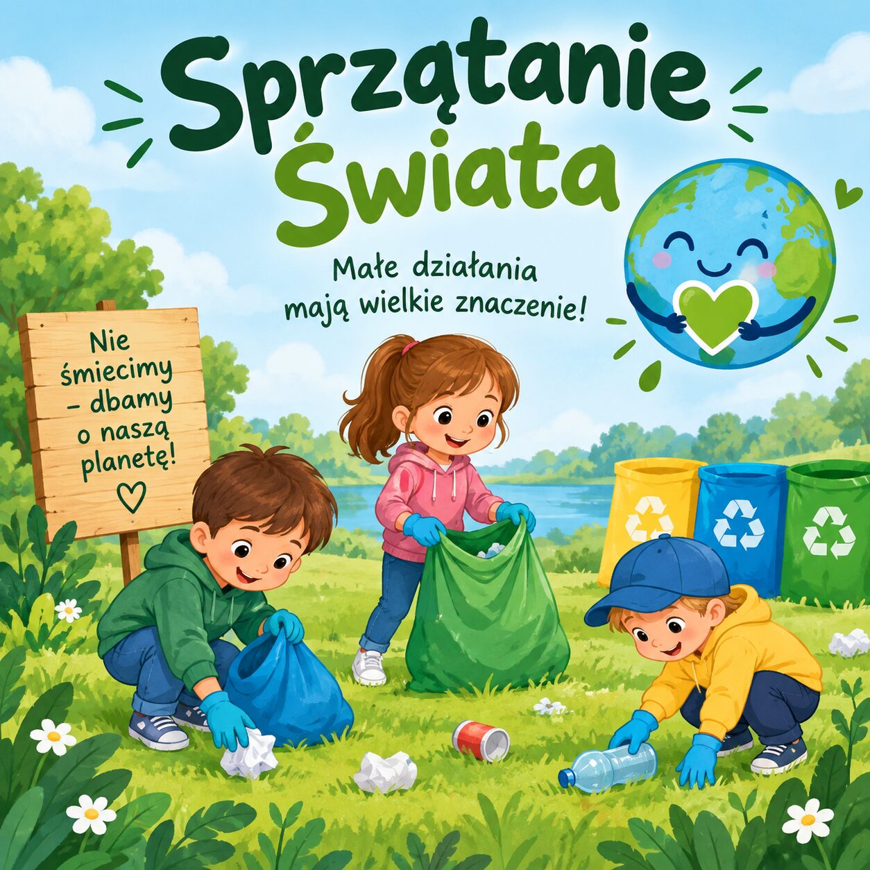 Jak co roku nasze przedszkole włączyło się w ogólnopolską akcję „Sprzątanie Świata”. W tegorocznych działaniach udział wzięły wszystkie dzieci z naszego przedszkola. Była to wyjątkowa okazja, aby wspólnie zrobić coś dobrego dla najbliższego otoczenia, a jednocześnie poprzez praktyczne działanie uczyć dzieci troski o środowisko naturalne. Przed rozpoczęciem sprzątania podczas zajęć rozmawialiśmy z dziećmi o tym, [&hellip;]